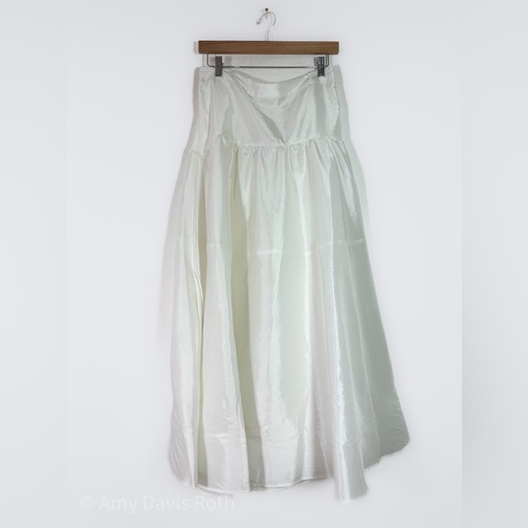 Free People Emory Drop Waist Midi in Eggnog size Medium NWT - Picture 7 of 13